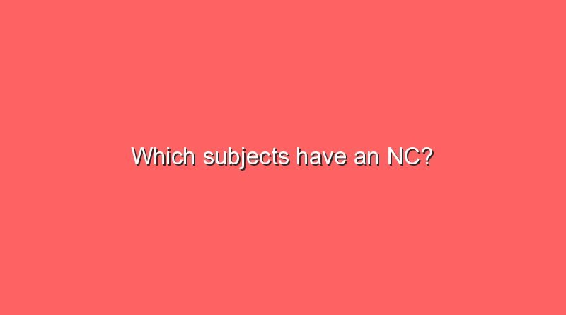 which subjects have an nc 10720