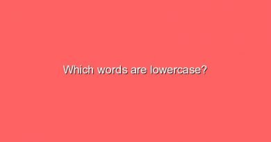 which words are lowercase 10964