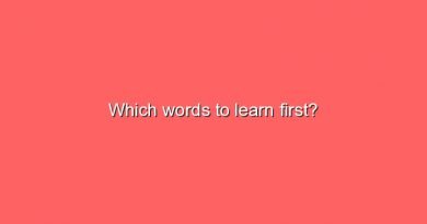 which words to learn first 9306