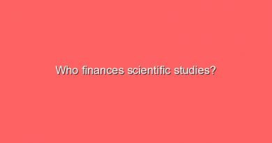 who finances scientific studies 6003