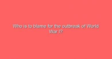 who is to blame for the outbreak of world war i 10195