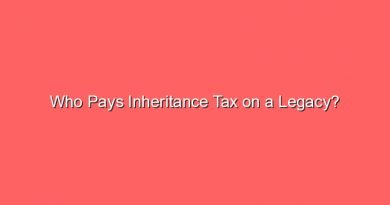 who pays inheritance tax on a legacy 10563