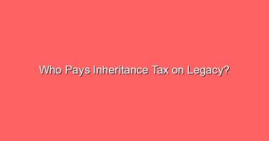 who pays inheritance tax on legacy 9494