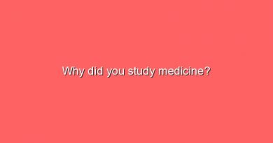 why did you study medicine 7723