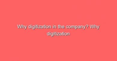 why digitization in the company why digitization in the company 10737