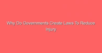 why do governments create laws to reduce injury risks 12179