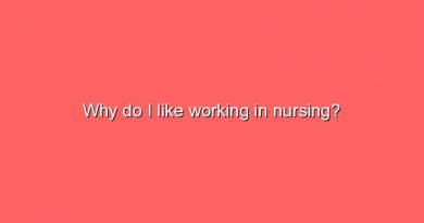 why do i like working in nursing 10636