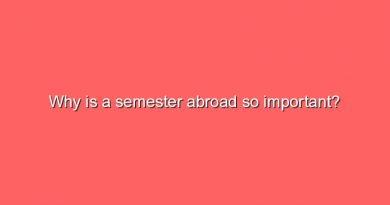 why is a semester abroad so important 10487