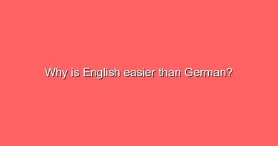 why is english easier than german 10252