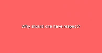 why should one have respect 8134
