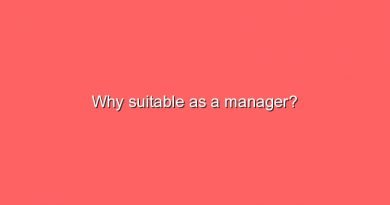 why suitable as a manager 9366