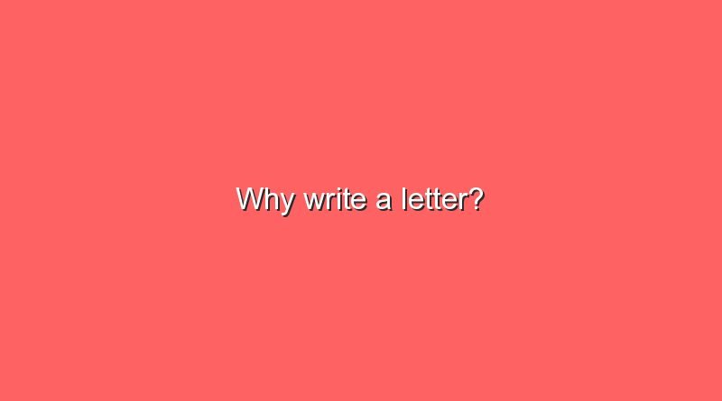 why write a letter 9691