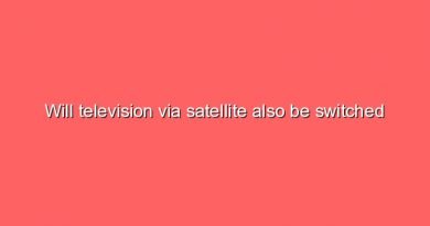 will television via satellite also be switched off 7559