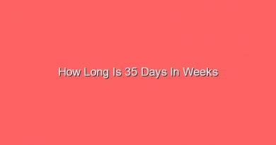how long is 35 days in weeks 31311 1
