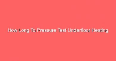 how long to pressure test underfloor heating 31350
