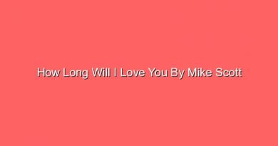 how long will i love you by mike scott 31353 1