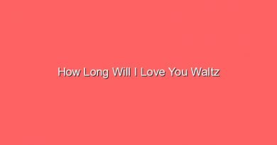 how long will i love you waltz 31357 1