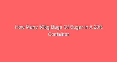 how many 50kg bags of sugar in a 20ft container 31365