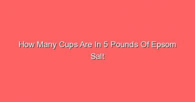 how many cups are in 5 pounds of epsom salt 31438