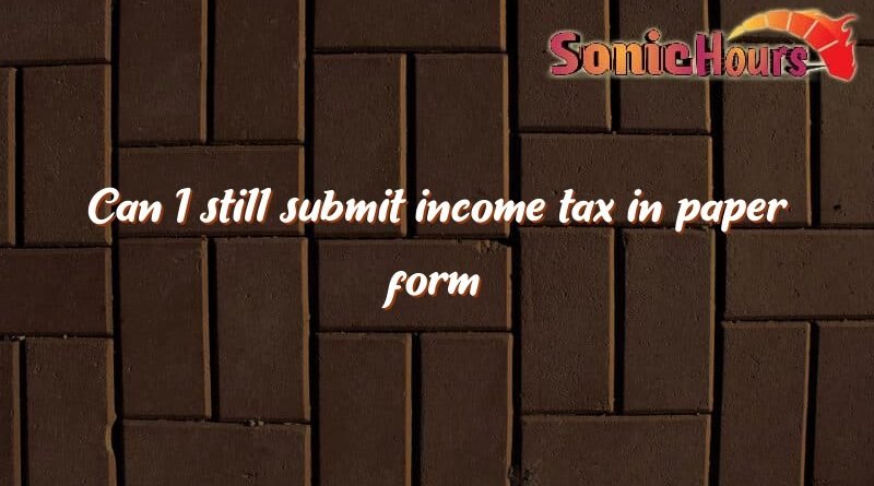 can i still submit income tax in paper form 3256