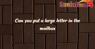 can you put a large letter in the mailbox 3523