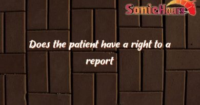 does the patient have a right to a report 1647