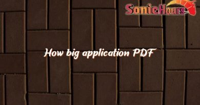 how big application pdf 2427