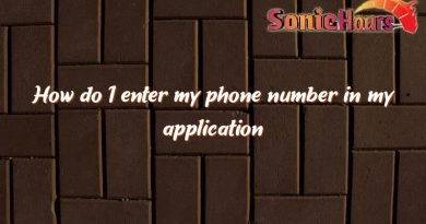 how do i enter my phone number in my application 3339