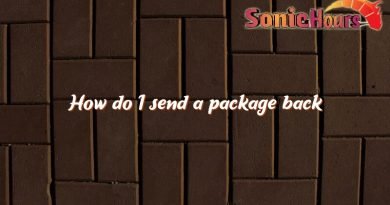 how do i send a package back 3399