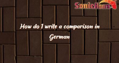 how do i write a comparison in german 4757