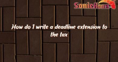how do i write a deadline extension to the tax office 3096