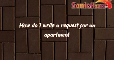 how do i write a request for an apartment 2804