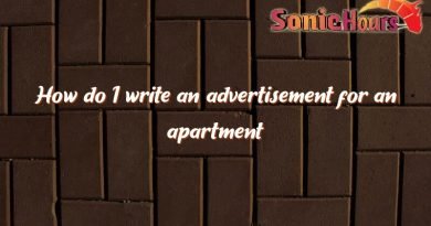 how do i write an advertisement for an apartment 1221