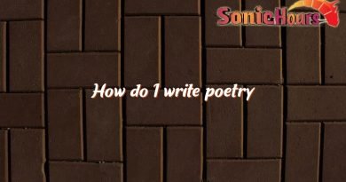 how do i write poetry 2240