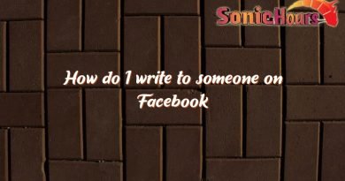how do i write to someone on facebook 1444