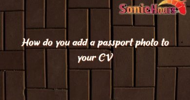 how do you add a passport photo to your cv 2770