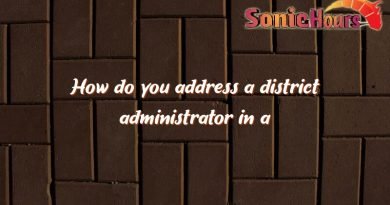 how do you address a district administrator in a letter 1511