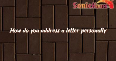 how do you address a letter personally 2255