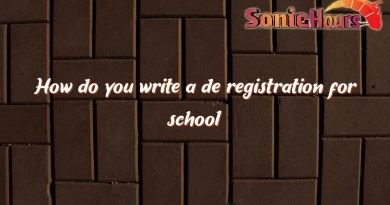 how do you write a de registration for school 2855