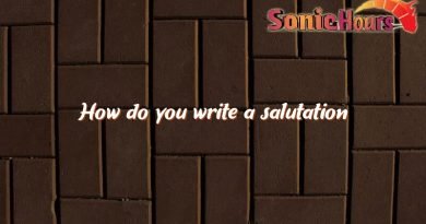 how do you write a salutation 2080