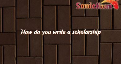 how do you write a scholarship 2251