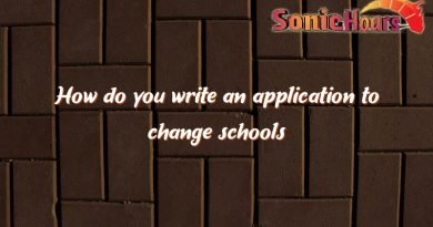 how do you write an application to change schools 1164