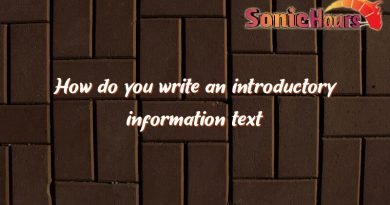 how do you write an introductory information text 4686
