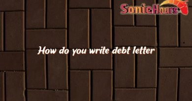 how do you write debt letter 2030