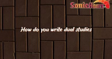 how do you write dual studies 3125