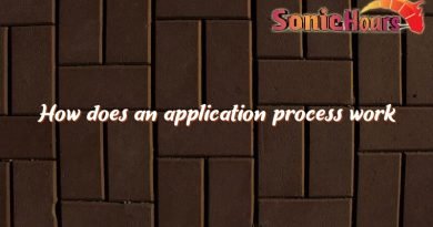 how does an application process work 3450