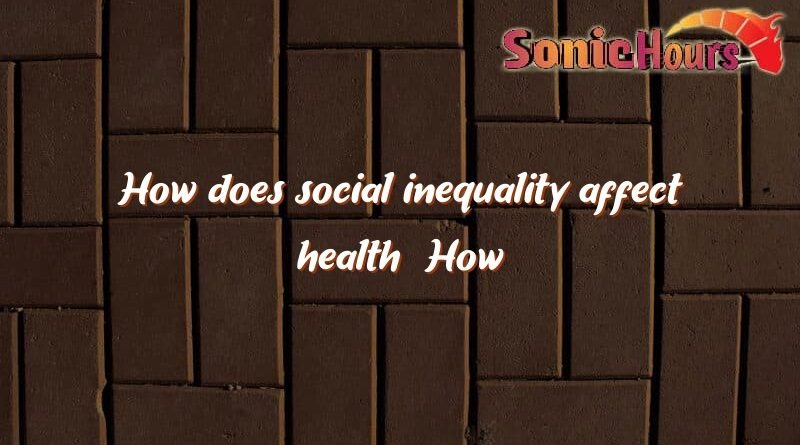 how does social inequality affect health how does social inequality affect health 4691