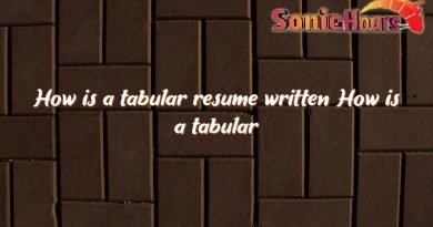 how is a tabular resume written how is a tabular resume written 1685