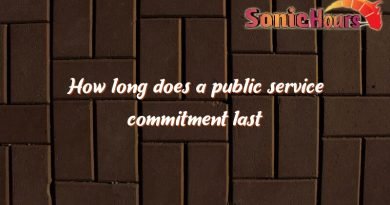 how long does a public service commitment last 2801