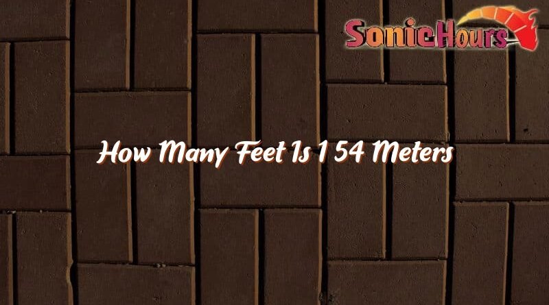 how many feet is 1 54 meters 31686
